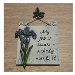 History & Heraldry Secure Job Plaque Floral Decorative Hanging 3D Effect