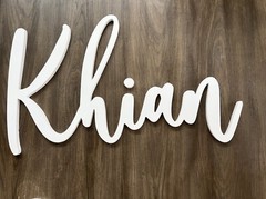 Custom Name Sign Wood 20in