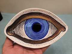 Set Of 2 Jonathan Adler Eye Trinket Trays – 6.5″ W, 4″ D