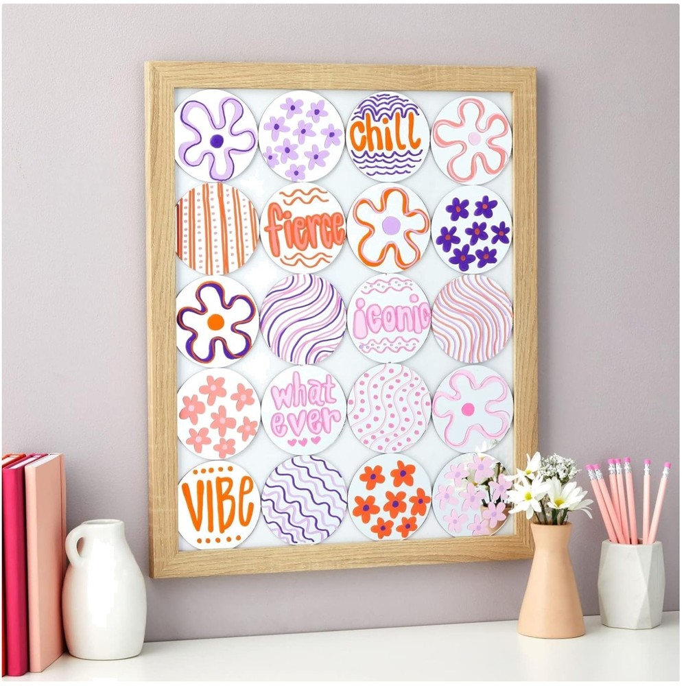 Versatile Round Glass Mirrors for Crafts 50-Pack