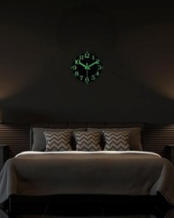 Luminous 8-Inch Wall Clock – Silent Battery Powered Decor for Home Offices