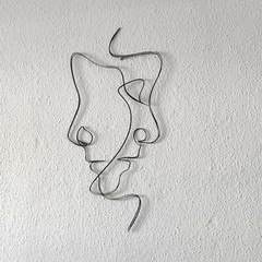 Metal Line Decor,Two Face Metal Wall Art,Family Decor,Tree Passion,Gift For Him