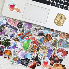 200pcs SPIRITUAL Stickers Pack, Crystal Potion Gothic Stickers, #050112139