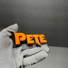 Custom Lazer Cut Car Acrylic Emblem Badge MULTI COLOR Customized Text Names!
