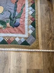 3D Fish Quilt Wall Hanging Plaid Border Thimbleberries Cottage Cabin Lodge