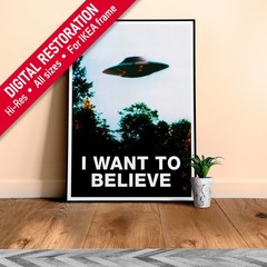 I want to believe — Original The X-Files poster (Ver.2, Season 4-5, 1996-1997)