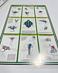 1984 Vintage Bruce Algra Weight Training (set of 7 posters)- Fitnus Chart Series