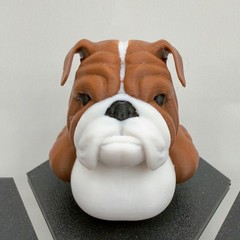 Bulldog Dog Duck | English Bulldog Desk Figure Or Jeep Dashboard Duck