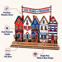 USA 250th Anniversary Decoration, 1776-2026 Wooden Plaque, 250 Anniversary Usa M