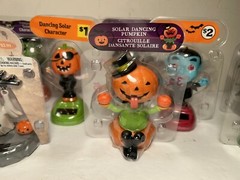 Lot Of 20 Halloween Solar Powered Dancing Bobblehead Figures New