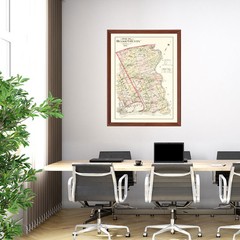 Old Map of Bucks County, PA 1891 – Vintage Pennsylvania Art