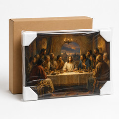 The Last Supper Canvas Wall Art Jesus Christ Disciples Apostles Painting Print