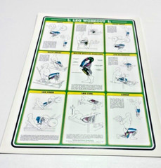 1984 Vintage Bruce Algra Weight Training (set of 7 posters)- Fitnus Chart Series