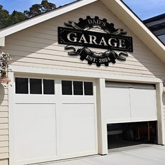 Personalized Garage Sign: Custom Metal Wall Art, Man Cave Decor