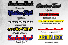 Custom Lazer Cut Car Acrylic Emblem Badge MULTI COLOR Customized Text Names/LOGO