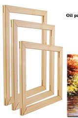 Wood Frame For Canvas Oil Painting Picture Nature DIY FramesFor Painting 14”x14”