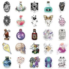 200pcs SPIRITUAL Stickers Pack, Crystal Potion Gothic Stickers, #050112139