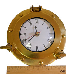 Brass 6″ Ship’s Porthole Wall Clock-Made In India