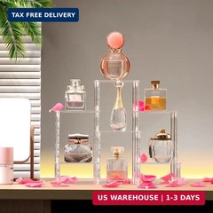 6 Tier Clear Action Figures Display Risers Stand Shelf, Acrylic Display Stands f