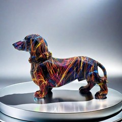 Art Dachshund Dog Statue Figurine Sculpture Resin Collectible Gifts for Dachs…