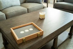Two Timbers Medium Display Case Oak Finish 2″x9″x15″ Knife Arrowhead Pins