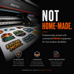 Custom Logo Stickers Vinyl Die Cut Decals Waterproof UV Resistant 2″-25″