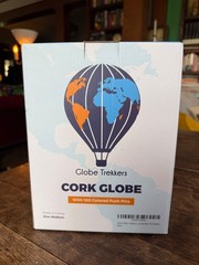 New in Box Cork Globe by Globe Trekkers Travel Tracker Medium 9.4″