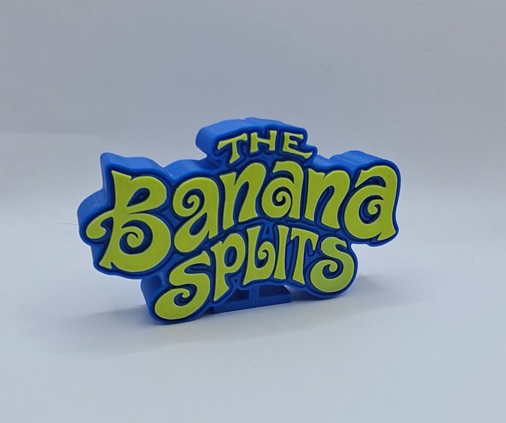 1960’s TV Show The Banana Splits Sign Desktop Shelf Art