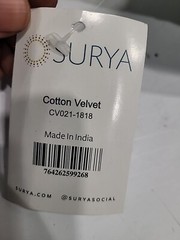 Cotton Velvet by Surya Pillow Cover, Medium Gray, 18′ x 18′ – CV021-1818