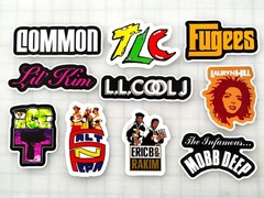 Classic Hip-Hop Sticker Lot (10 Stickers) SET 6 mobb deep fugees tlc lil kim rap