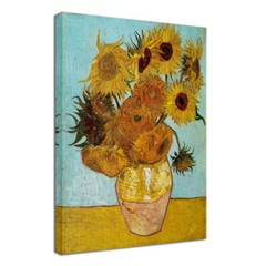 Canvas Print Van Gogh Painting Repro Home Decor Wall Art Sunflower Orange Framed