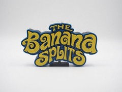 1960’s TV Show The Banana Splits Sign Desktop Shelf Art