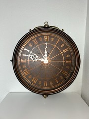 The Bombay Company Winthrop Double Side Two Face Train Station 16″ Wall Clock