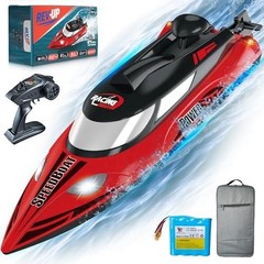 REV-UP RC Boat with Travel Bag – 21 MPH Fast RC Boats for Adults, Hobby-Grade Re