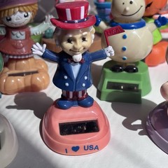 Lot Of 13 Solar Powered Dancing Figures Halloween Patriotic Christmas & More