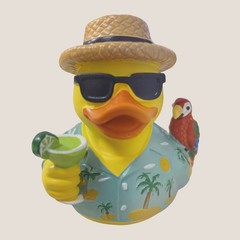 Margaritaville Rubber Duck Style Resin Collectible High Quality Decor Parrot