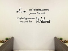 Love Without Quote Sticker Vinyl Wall Art Inspirational Saying Home Decor Decal