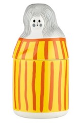 Raita-Armi Collectible Item, Orange – Yellow, White Stoneware, Hand Wash Only