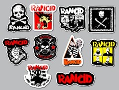Rancid Vinyl Sticker Lot (10 Stickers) ska punk operation ivy nofx bad religion