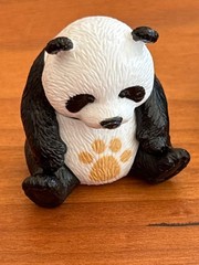 4 Panda Bear Figures Miniature Statue Sculpture Decor Garden Cake Topper 2 in