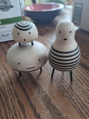 SET of 3 – Ikea DVÄRGTALL DVARGTALL Decorative Figures Figurines, Wood