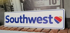 Southwest airlines aluminum sign 6″ x 24″