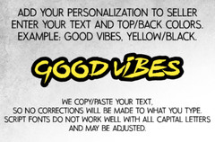 Custom Text Badge – Type Your Text – Lightning Font – Acrylic Custom Emblem.