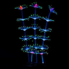 Strip Coral Plant Ornament Glowing Effect Silicone Artificial Decoration for Fis