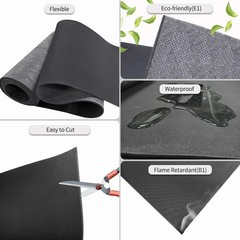 Mass Loaded Vinyl Sound Proof Barrier, 1 Lb/Sqft, 1 X 8 Feet MLV Insulation Shee
