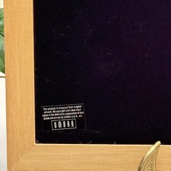 Vintage Oak Wood Collage Horizontal Wall Picture Frame, 9 Openings, 10.5×14
