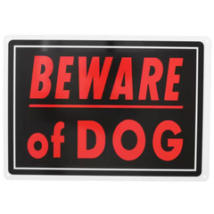 10 in. x 14 in. Aluminum Beware of Dog Sign