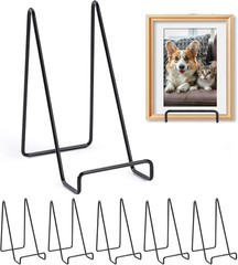 6 Pack 6 Inch Plate Stands for Display,Book Display Stand,Metal Plate Holder Dis