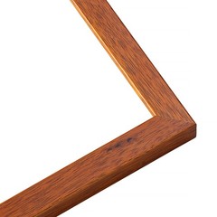 7×7 Honey Brown Real Wood Picture Frame Width 0.75 inches | Interior Frame Depth