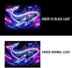 Blacklight Tapestry Glow In The Dark Tapestry UV Reactive Tapestry 78×59 Inches